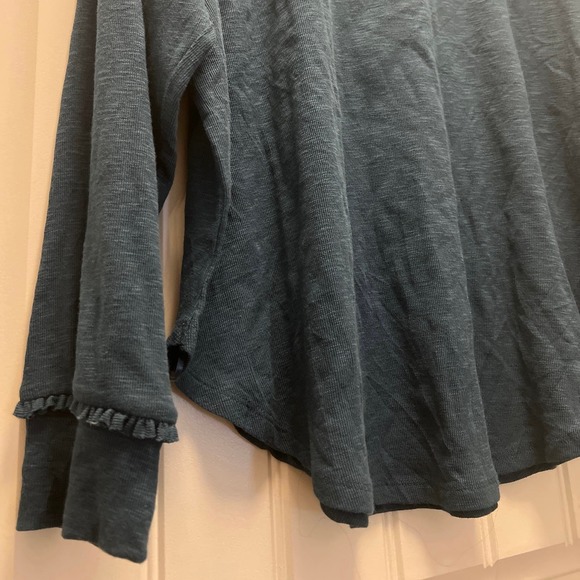 NWT Lauren Conrad Women's Long Raglan Sleeve Pullover Tunic Top Size XXL Blue - Picture 8 of 9